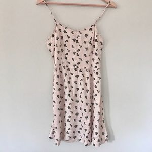 Light Pink Summer Dress with Flower Detail